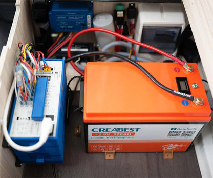 LiFePO4 12V 200Ah Bluetooth Batterie Einbau im Van für Österreich Camping