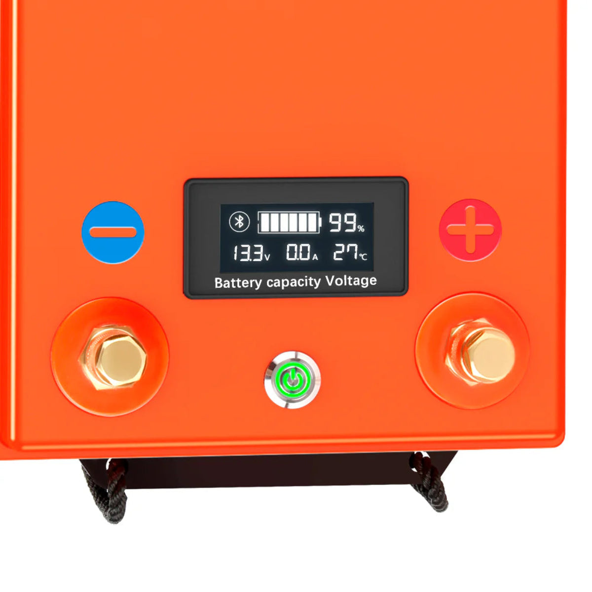 LiFePO4 12V 200Ah Bluetooth Batterie LCD Display Detail Österreich