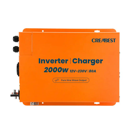 Sinus Wechselrichter 2000W mit 80A Charger Hauptansicht vorne